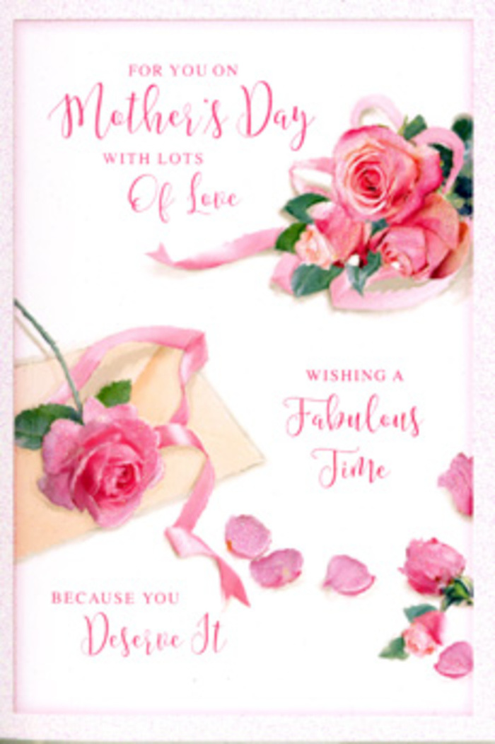 The Mother's Day card shown here captures the tenderness of fresh pink roses arranged with a florist's eye for space and softness, much like the bouquets seen leaving Chase Cross Florist on a spring weekend. The central bouquet is composed of several large roses, their petals layered thickly and curling outward in soft spirals. Each blossom displays a gradient of colour, from pale, almost ivory pink at the petal tips to a richer, more saturated rose tone near the centre, suggesting fullness and fragrance. Around this core cluster, small buds and loose petals are sprinkled across a pristine white background, creating a sense of casual elegance, as if the flowers have been lightly scattered over a table while a card is being prepared. A delicate ribbon in a muted pastel shade threads between the roses, looping gently and echoing the fluidity of their shapes, adding a hint of celebration and care, reminiscent of the finishing touches added to a Mother's Day arrangement bound for homes off Chase Cross Road or Pettits Lane. Flowing calligraphic text arcs gracefully through the composition, providing a written Mother's Day message that feels as gentle as the blooms themselves. The script is slightly stylised, with soft curves and flourishes that harmonise with the flower forms rather than competing with them. Light appears to fall evenly across the card, enhancing the roses' subtle shadows and depth without darkening the scene, giving the impression of daylight through a nearby window. The overall feeling is peaceful, intimate, and appreciative-a floral tribute on paper that pairs naturally with a real-life bouquet.